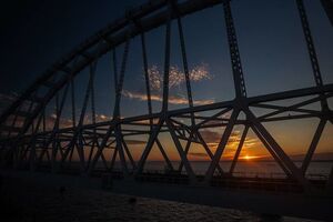 Район будівництва Кримського мосту, на відміну від решти території півострова, освітлювали добре, зазначили в Києві