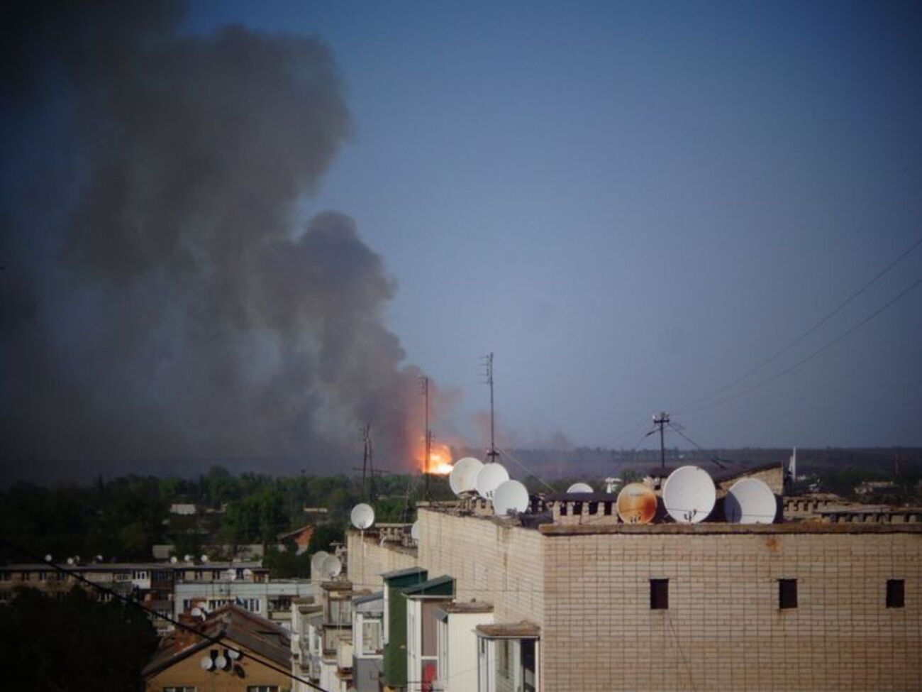 Пожежа під Балаклією почалася о 13.35