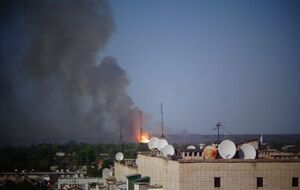 Пожар в Балаклее начался в 13.35