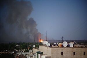 Пожежа під Балаклією почалася о 13.35