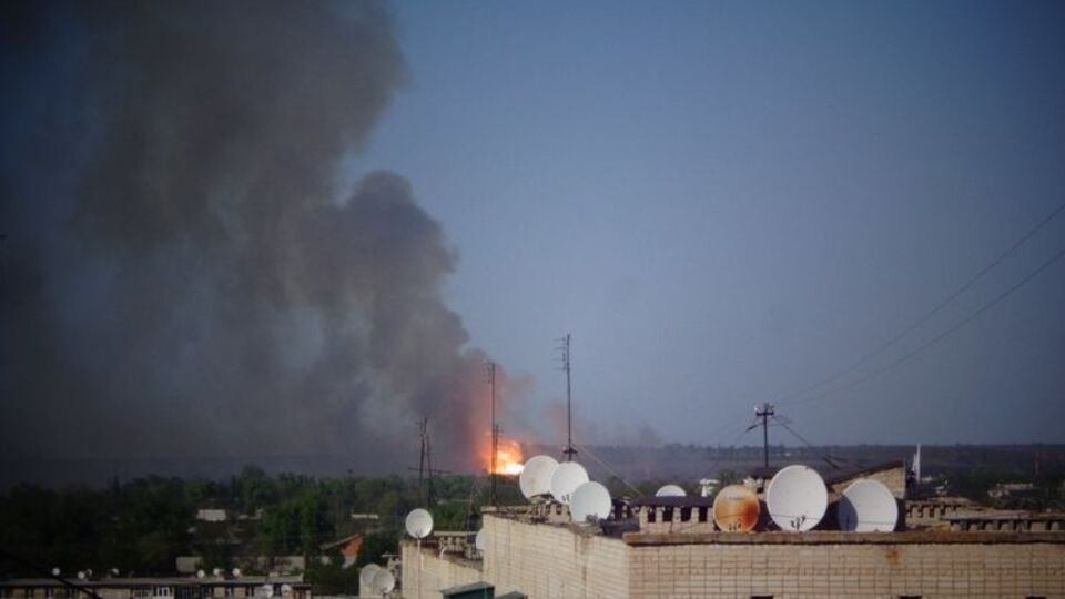 Пожар в Балаклее начался в 13.35