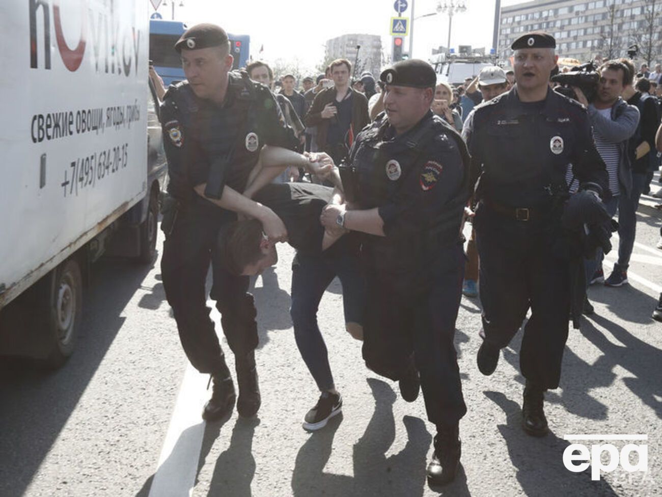 Акции протеста приурочены к инаугурации Путина