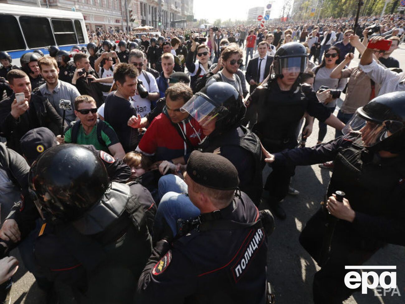 Найбільше людей затримали в Москві