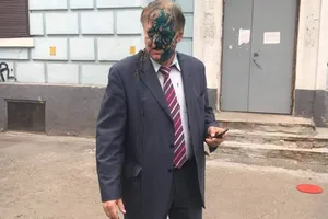 В Киеве облили Воробьева