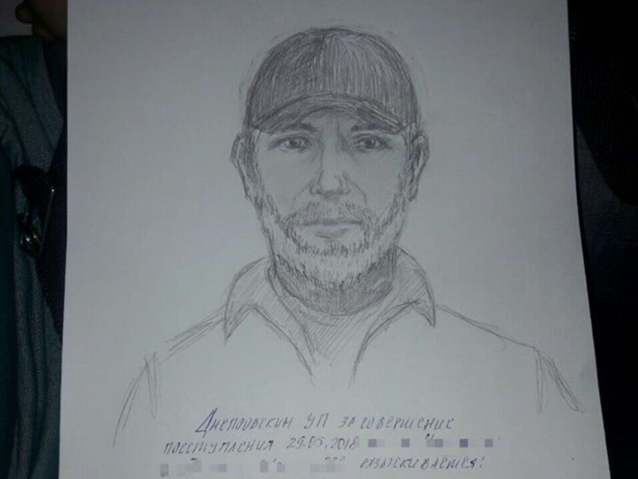 Фоторобот появился 29 мая