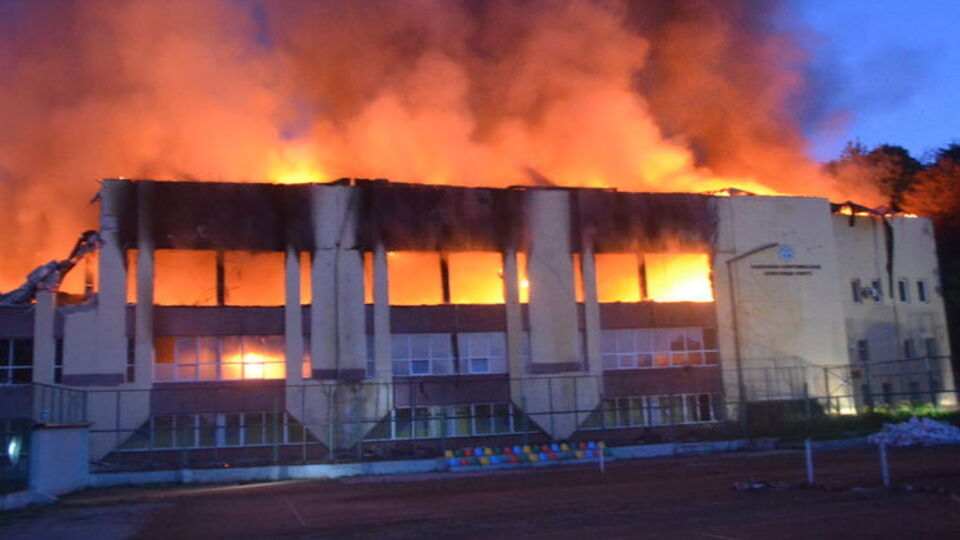 Пожар произошел в ночь на 10 июня
