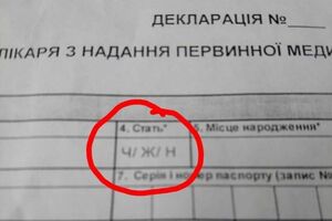 В декларации предложили выбрать пол из трех вариантов