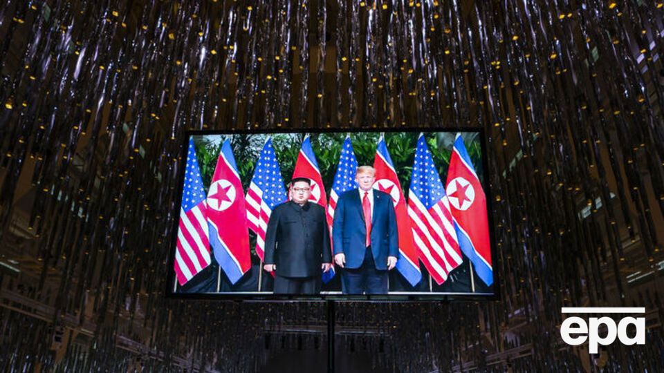 Северокорейские телезрители не увидели этих кадров из Сингапура