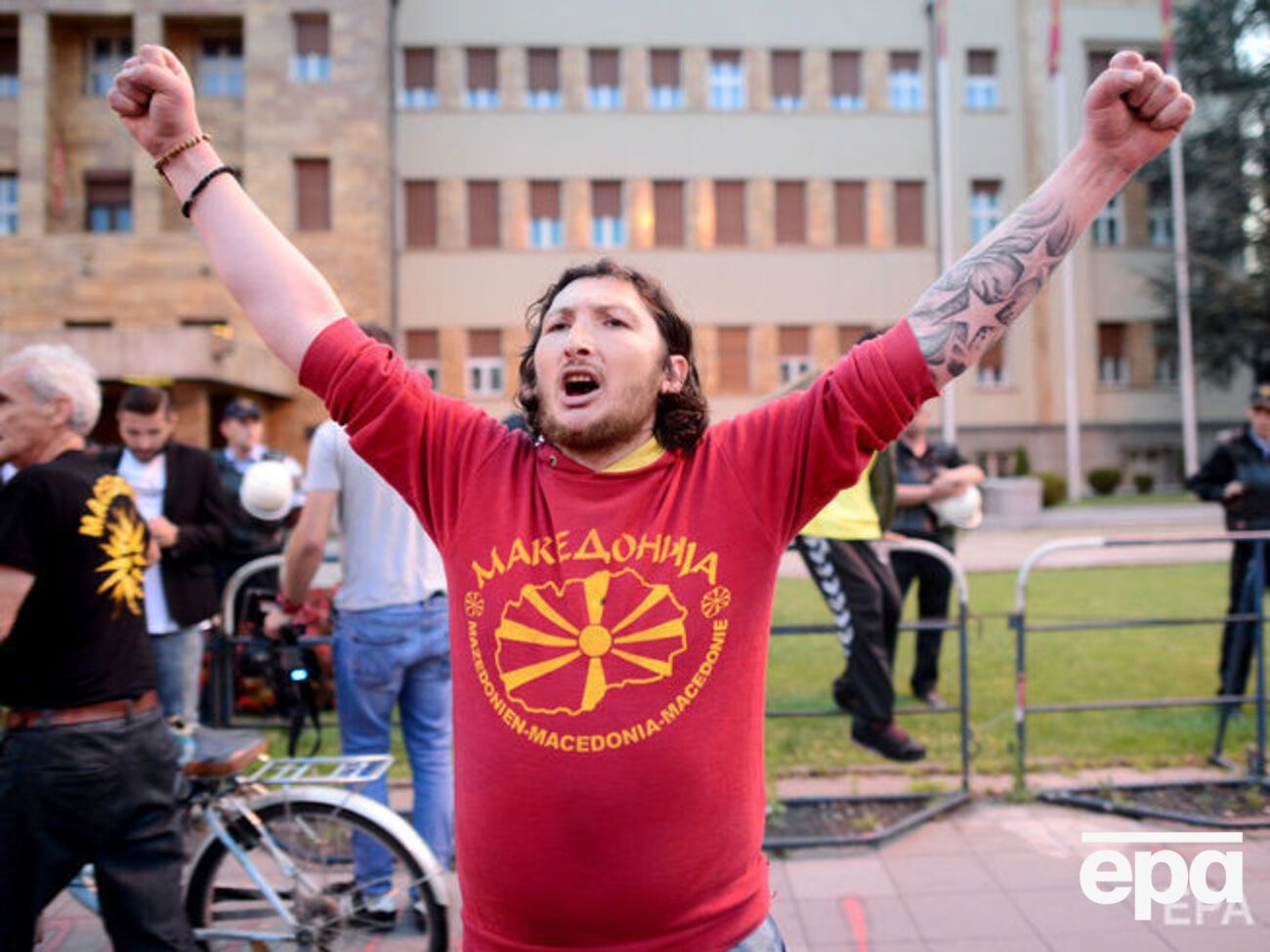 В Македонии протестовали против переименования страны. Фоторепортаж