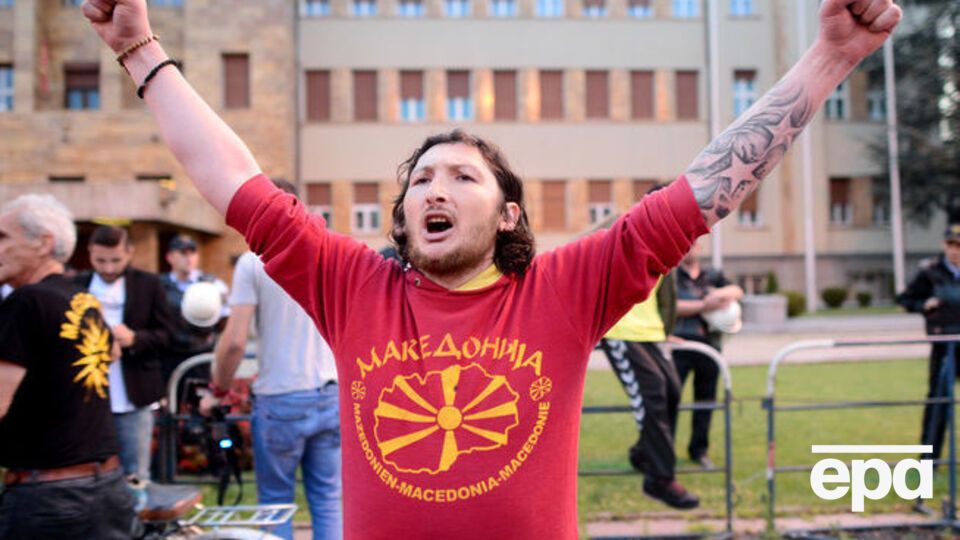 В Македонии протестовали против переименования страны. Фоторепортаж