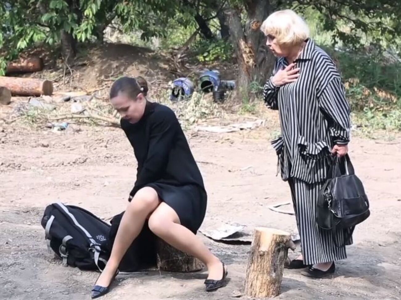 Роговцева побывала на передовой