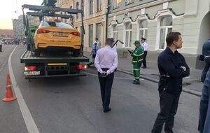 Наезд произошел на Ильинке