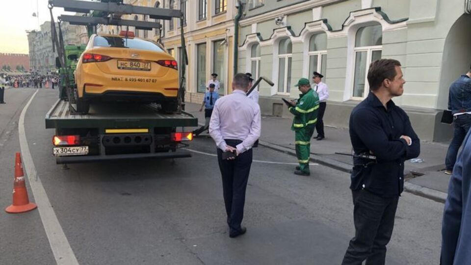 Наезд произошел на Ильинке