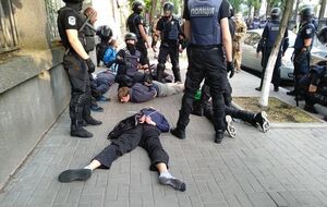 В полиции сообщали о задержании 57 человек