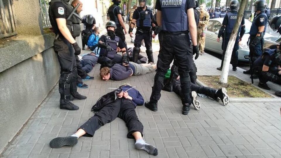 В полиции сообщали о задержании 57 человек