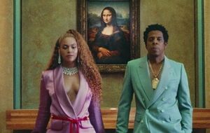 Бейонсе и Джей Зи позировали на фоне произведений искусства