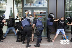 Зозуля: Задержания начались, когда недовольные участники контракции начали бросать камни в сторону полицейских