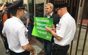 Митрохин протестовал у Госдумы против повышения пенсионного возраста в РФ