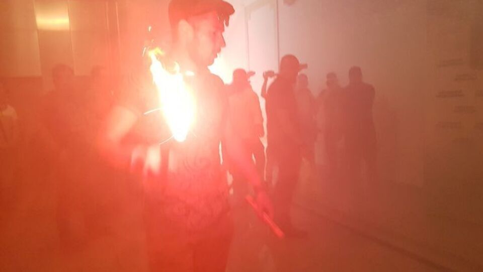 Активісти підпалили димові шашки в Харкові 20 червня