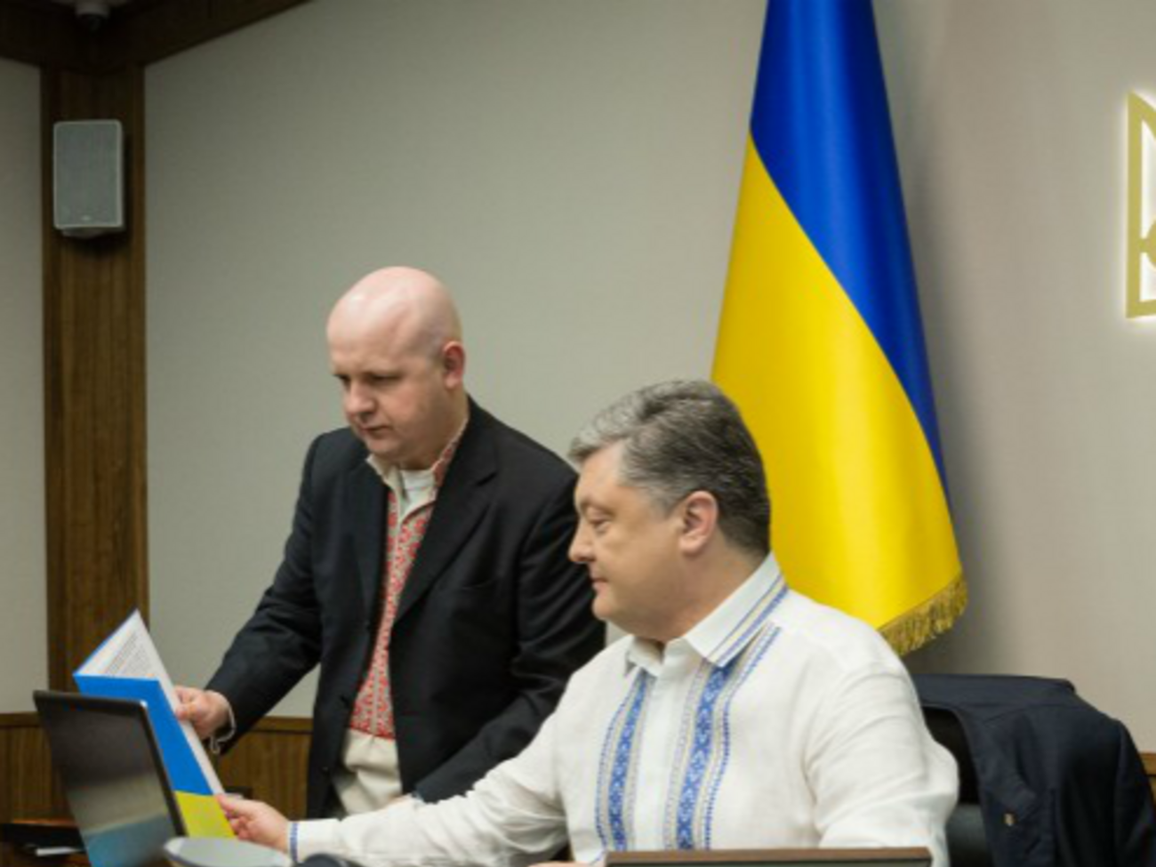 Первым помощником Порошенко Онищенко (слева) стал в 2014 году