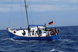 Яхта ходила під прапором Німеччини, повідомили у Держприкордонслужбі