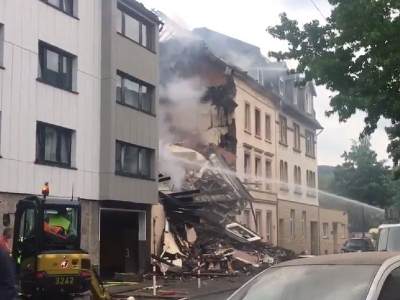 Здание получило значительные разрушения