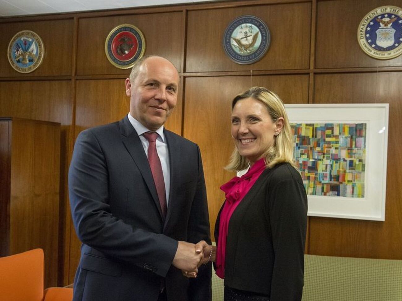 Парубий поздравил Томпсон с назначением на должность заместителя госсекретаря США