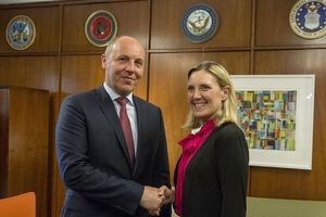 Парубий поздравил Томпсон с назначением на должность заместителя госсекретаря США