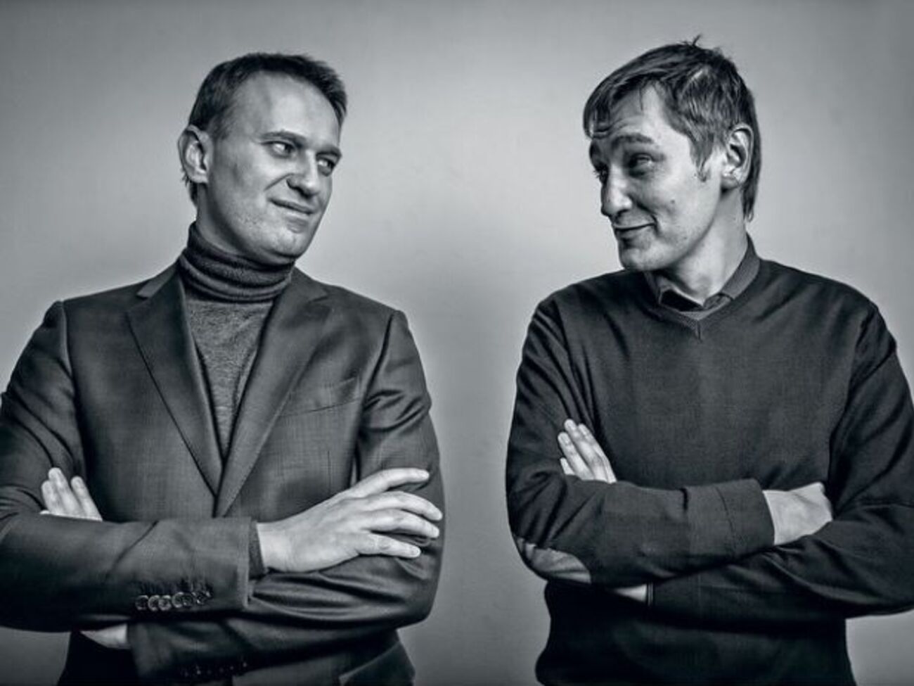 Алексей Навальный (слева) с братом Олегом