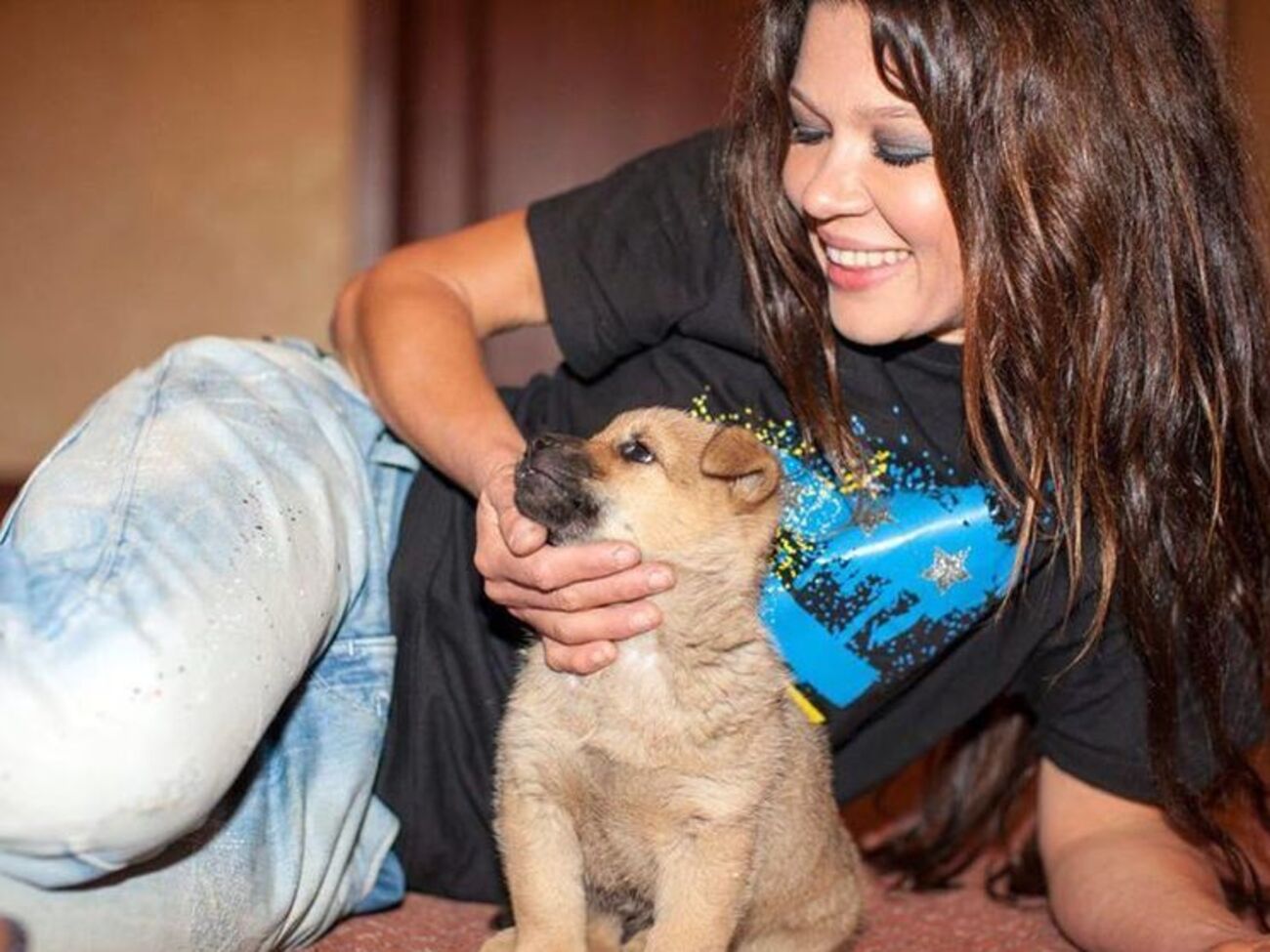 Руслана: Мій дорогий пес Чудо!