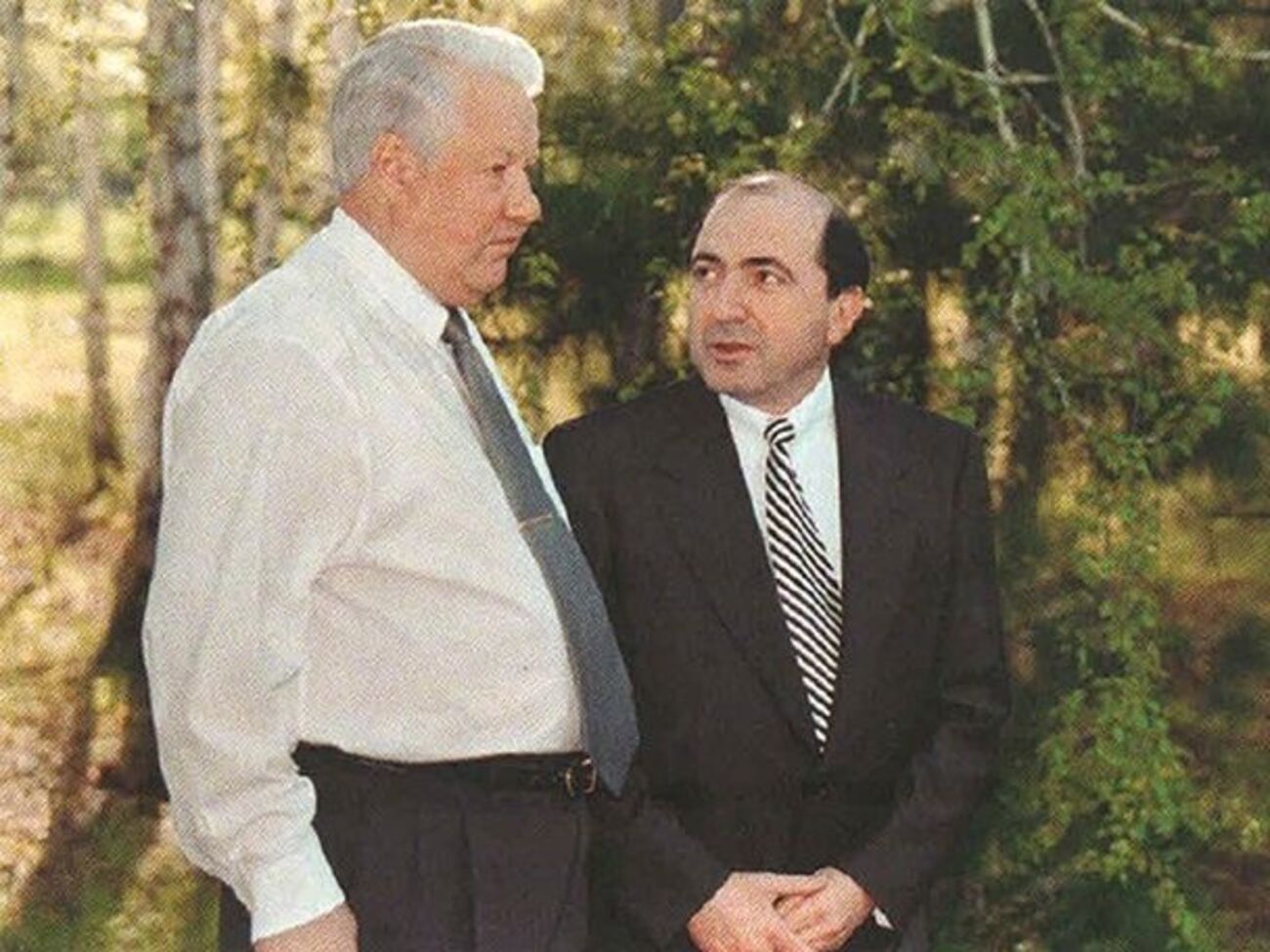 По мнению Березовского (справа), вся свобода, которая существует в России,&nbsp;в первую очередь это заслуга Ельцина