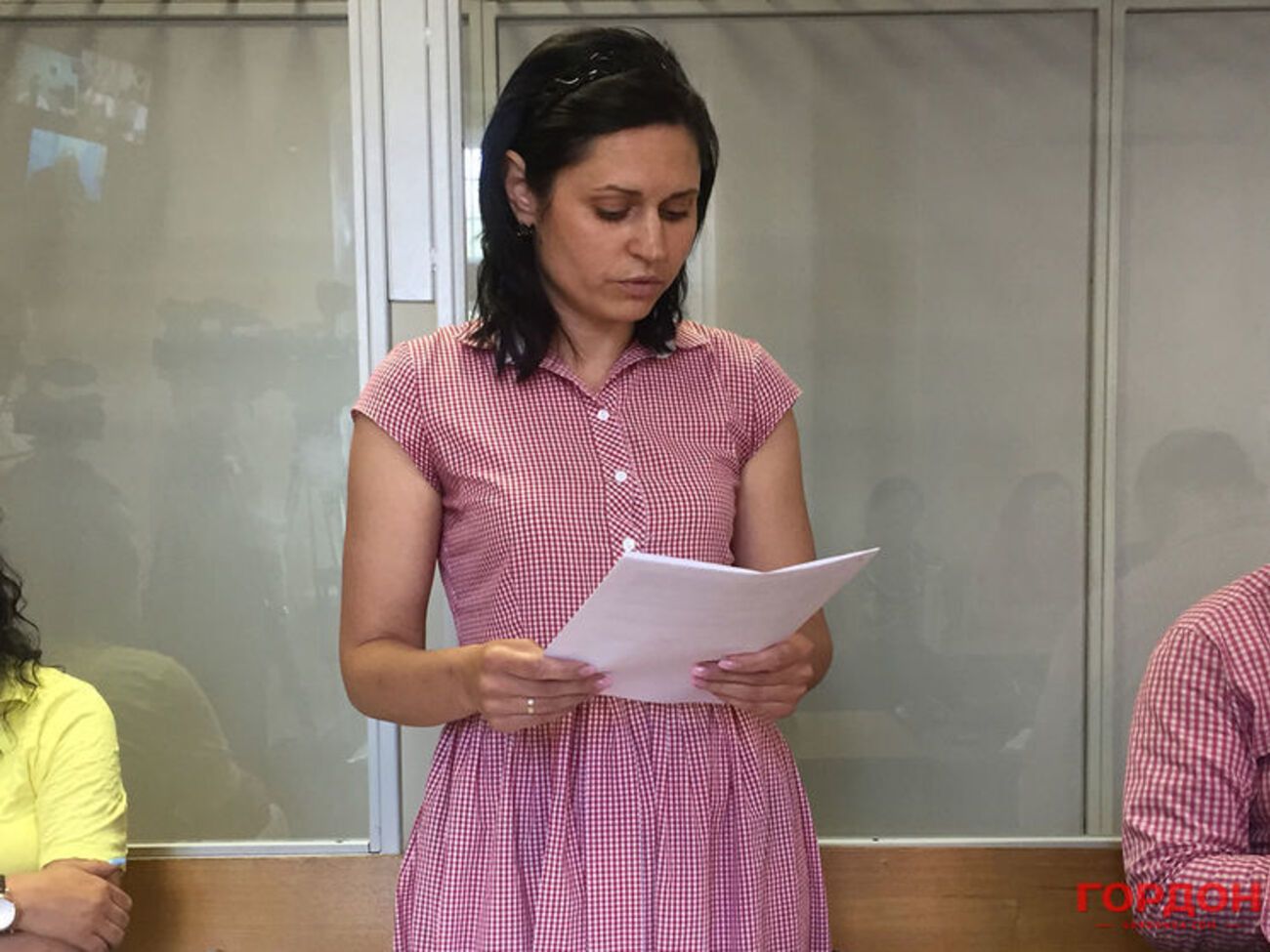 Адвокат Крысина Татьяна Гнатюк на сегодняшнем заседании в Дарницком районном суде Киева