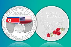 Монети випустили з нагоди зустрічі Трампа та Кім Чен Ина