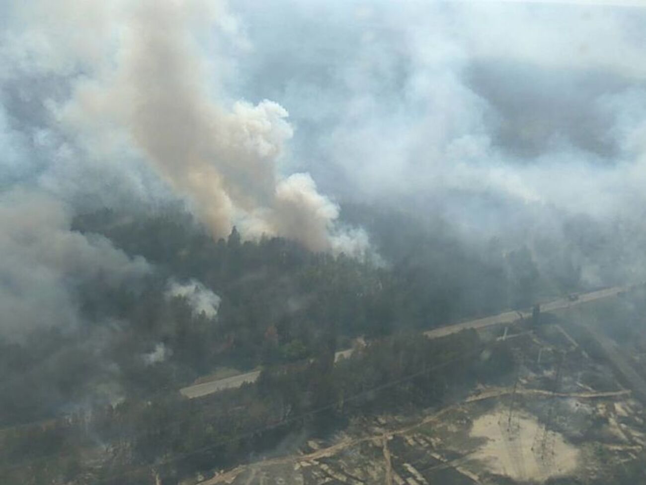 Пожежа поблизу ЧАЕС почалася сьогодні вранці
