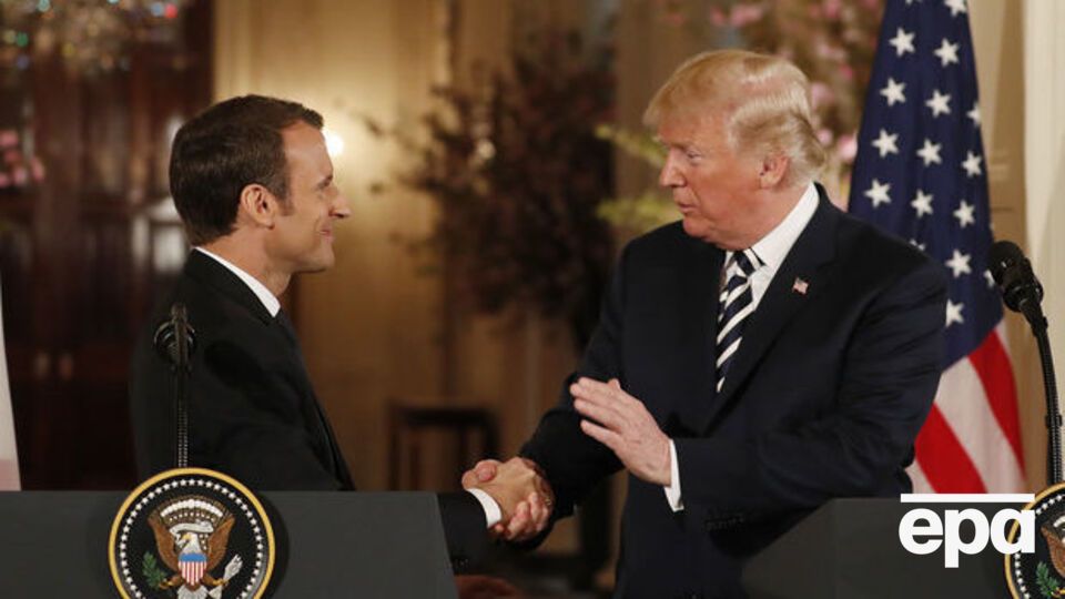 Трампа обурила критика з боку Макрона