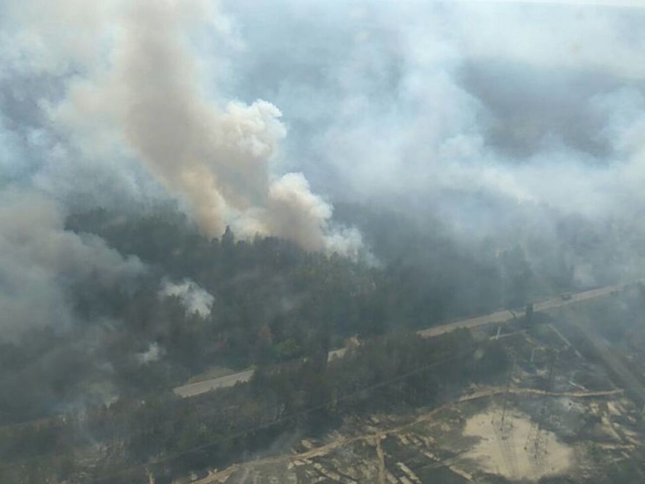 Під Чорнобилем горить ліс. Фоторепортаж