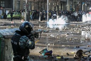 Массовые протесты в Киеве проходили в начале 2014 года