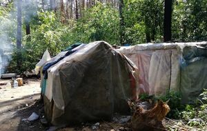 О том, что активисты разгромили лагерь ромов, "нацдружины" не сообщили