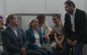 Жемчугову (крайний слева) присвоено звание Героя Украины