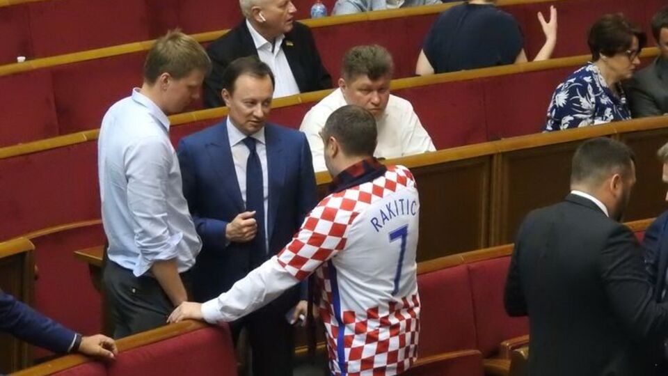 Павелко пришел в Раду в футболке сборной Хорватии