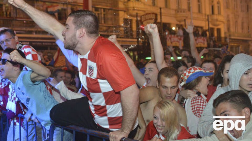 Хорватские болельщики не сдерживали эмоций