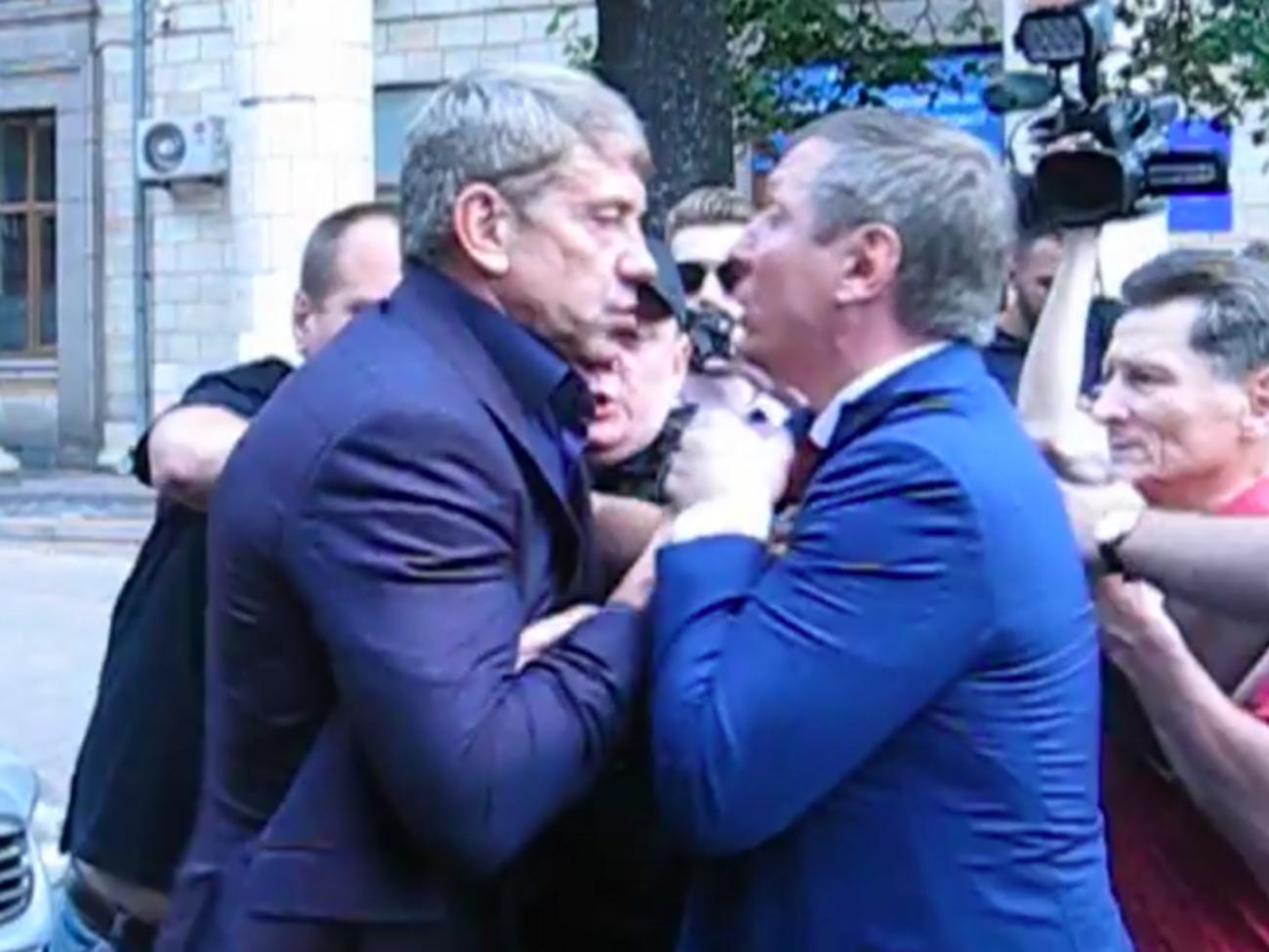 Волинець теж був на місці події і потрапив на відео