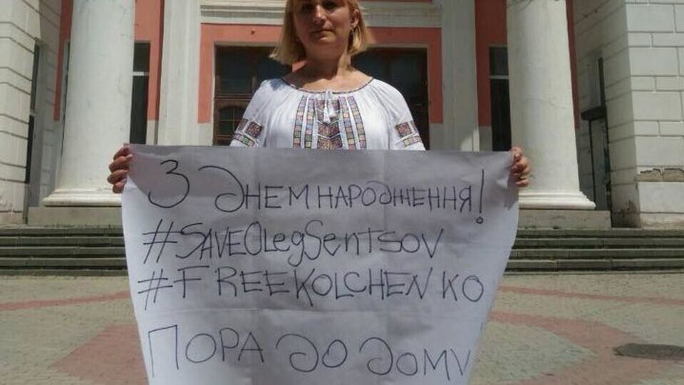 Лариса Кольченко проводила пікет одна