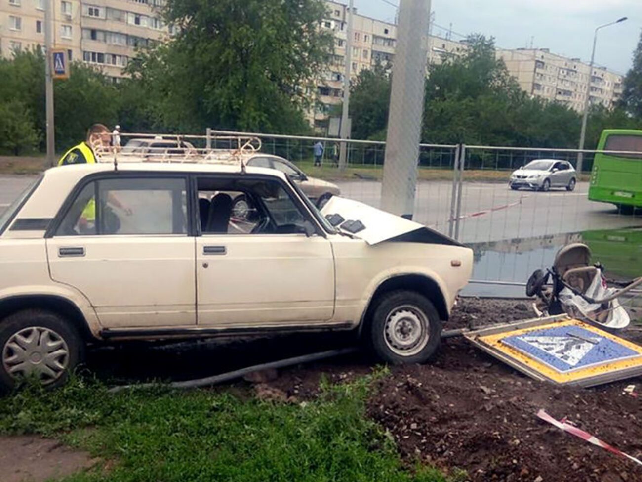 ДТП случилось возле пешеходного перехода