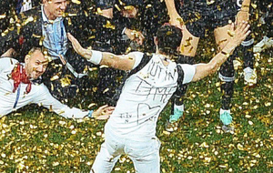 Чоловік біг до футболістів, його намагалися зупинити