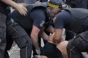 Підприємці побилися з муніципальною охороною