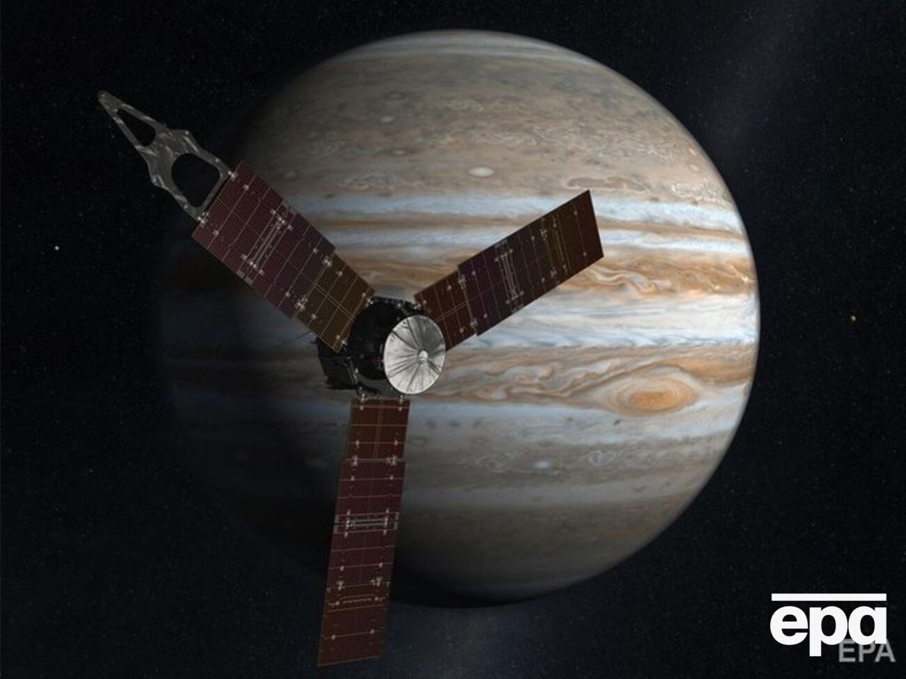 "Юнона" сделала снимок атмосферы Юпитера