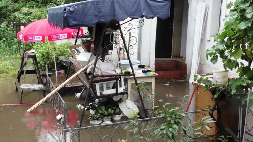 У Чернігові 13 дворів підтоплено через сильний дощ
