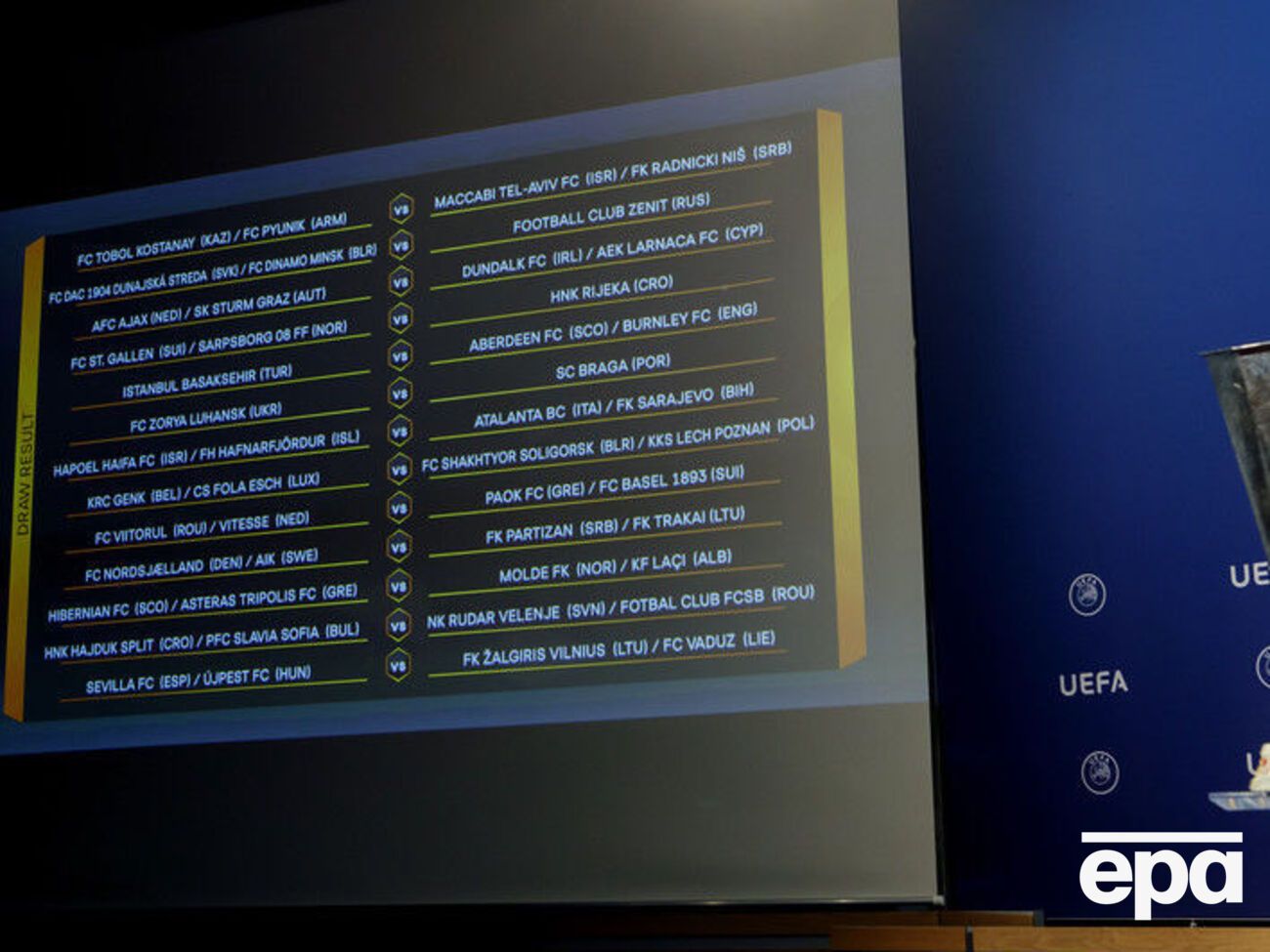 Состоялась жеребьевка предпоследнего раунда квалификации Лиги Европы