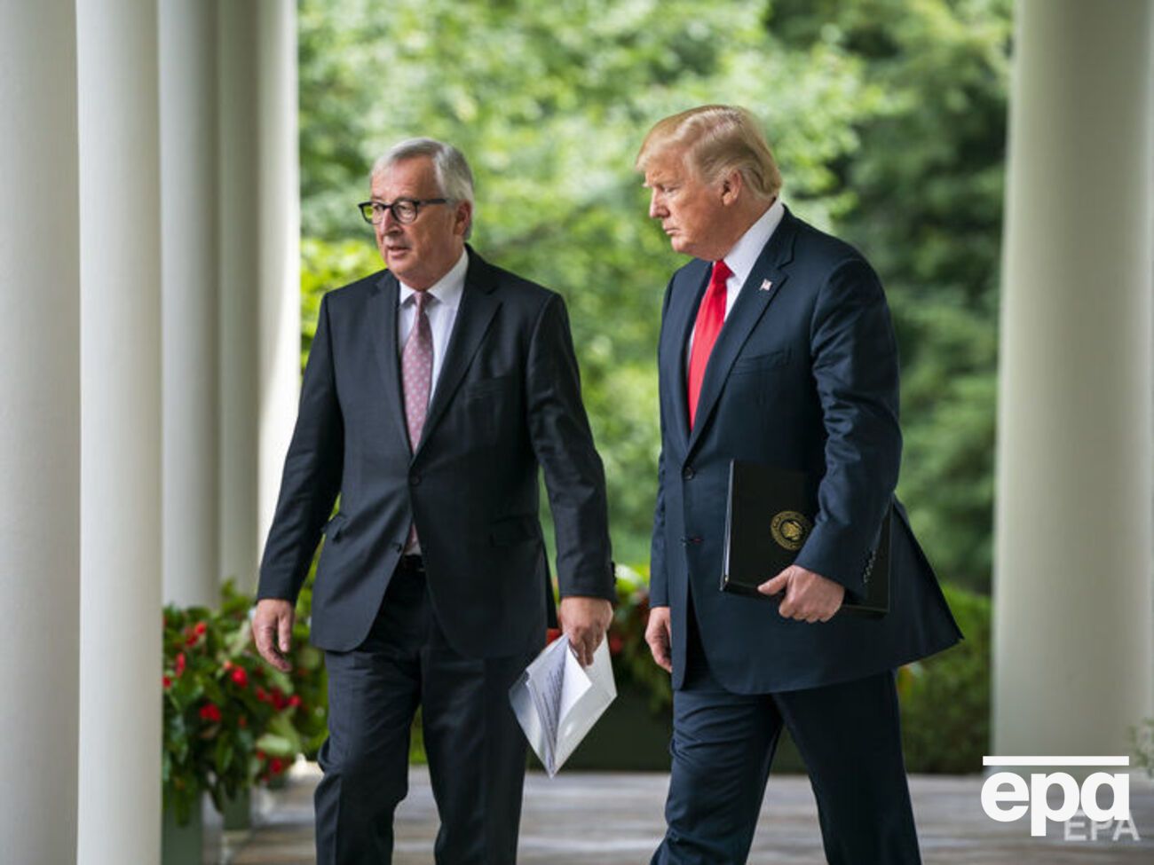 Жан-Клод Юнкер и Дональд Трамп обсудили&nbsp;укрепление стратегического сотрудничества в области энергетики